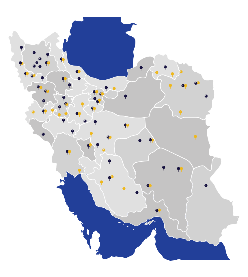 نقشه نمایندگیها